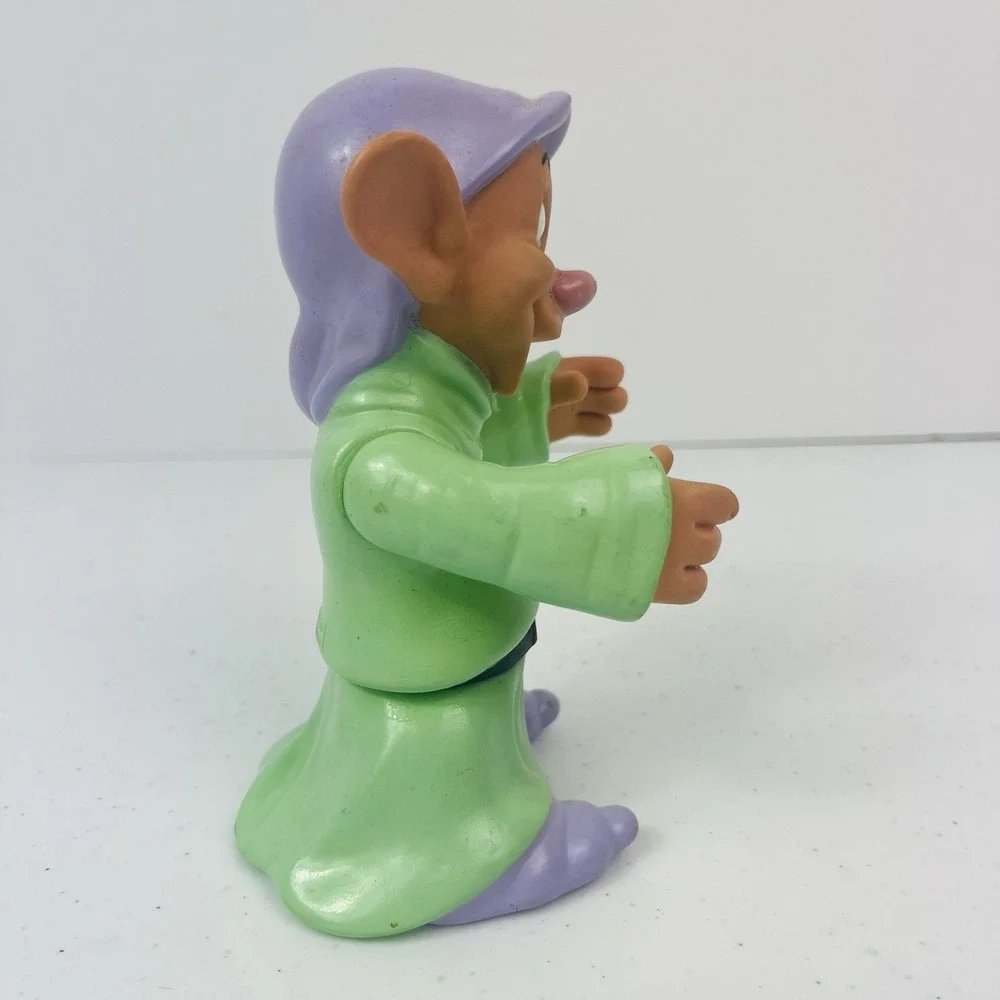 DOPEY Vintage Snow White and the Seven Dwarfs Vinyl Toy Doll Figure‎ Figurine 5
